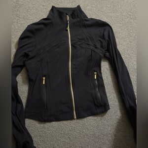 lululemon athletica Black Jacket with Gold Accents